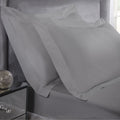 400 Thread Count Grey Cotton Oxford Pillowcases (Pair)