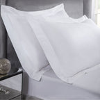 400 Thread Count White Cotton Oxford Pillowcases (Pair)