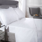 400 Thread Count White Cotton Oxford Pillowcases (Pair)
