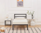 Taylor Minimalist Black Metal Bed Frame