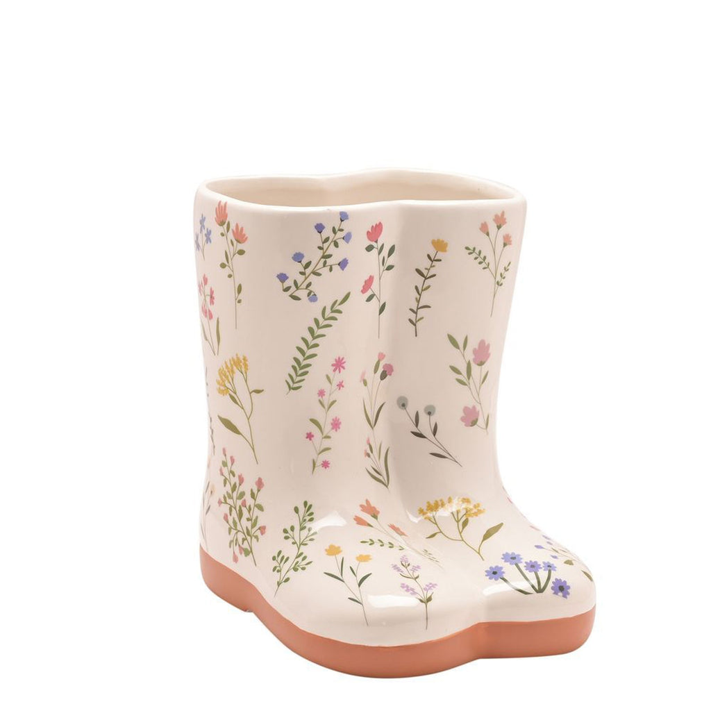 The Cottage Garden Floral Wellies Vase