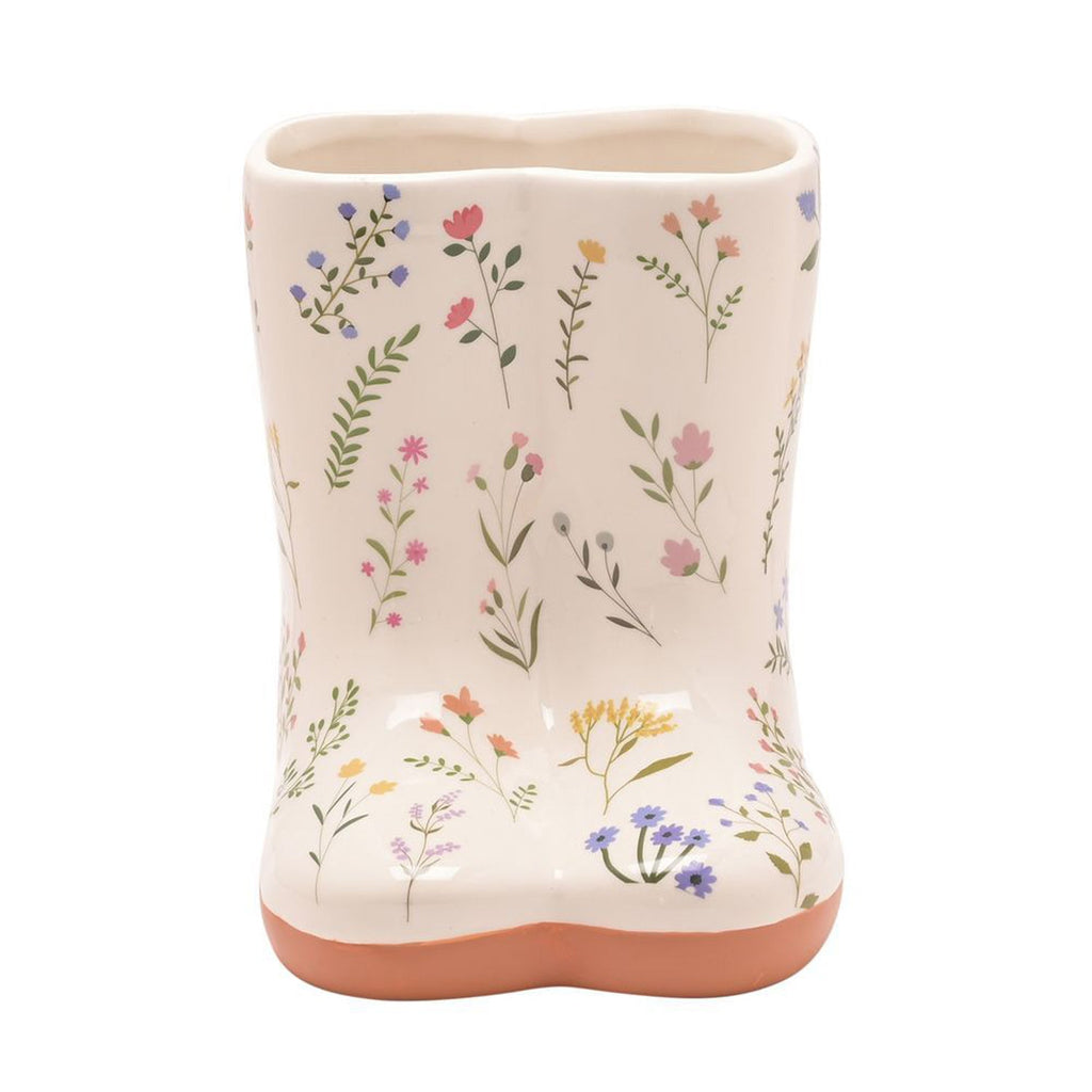 The Cottage Garden Floral Wellies Vase