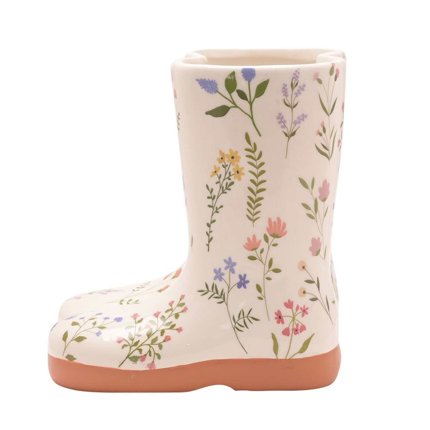 The Cottage Garden Floral Wellies Vase
