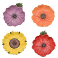 The Cottage Garden Bright Flower Plates (Set of 4)