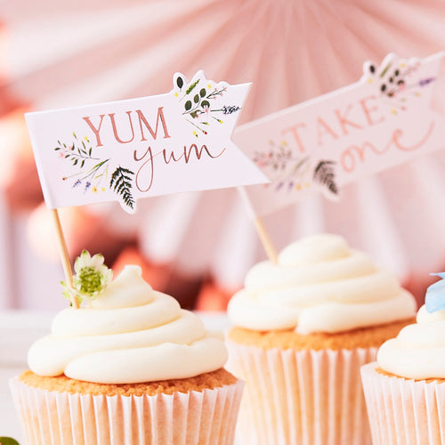 Afternoon Tea Cupcake Toppers- 5 Inner Pack