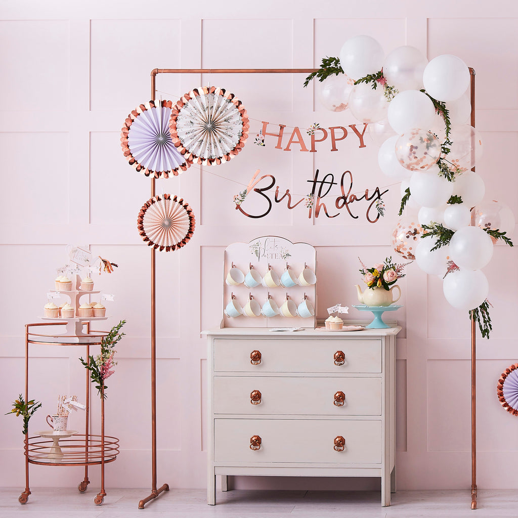 Pressed Petal Number 5 Birthday Cake Candle