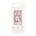 Pressed Petal Number 6 Birthday Cake Candle- 5 Inner Pack