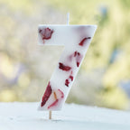 Pressed Petal Number 7 Birthday Cake Candle