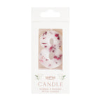 Pressed Petal Number 8 Birthday Cake Candle- 5 Inner Pack