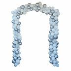 Silver And White Christmas Door Balloon Arch Kit- 5 Inner Pack