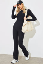 Crew Neck Long Sleeve Rib Top