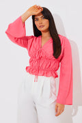 Shirred Detail Blouse