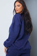 Active' Circle Slogan Sweater