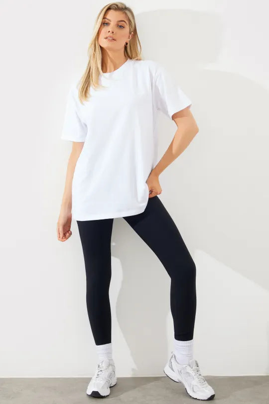 Embroidered Jersey Crew Neck T-Shirt