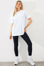 Embroidered Jersey Crew Neck T-Shirt