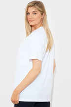 Embroidered Jersey Crew Neck T-Shirt