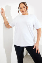 Embroidered Jersey Crew Neck T-Shirt
