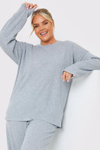 Ribbed Longsleeve Co Ord Top