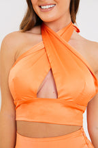 Halterneck Cross Over Top