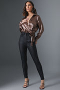 Shimmer Wrap Bodysuit