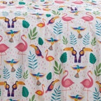 Tropical Flamingo Pink Reversible Duvet Set