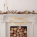 Merry Christmas Gold Acrylic Bunting