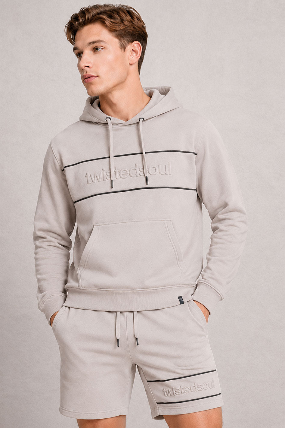 MENS TS SHINE PIPPING STRIPE HOODY