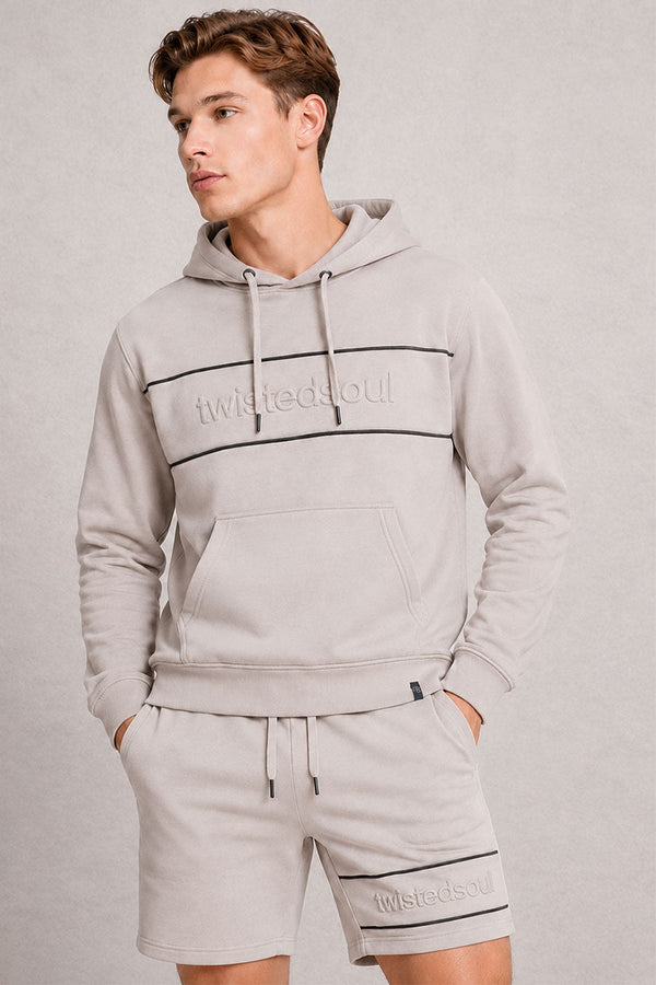 MENS TS SHINE PIPPING STRIPE HOODY