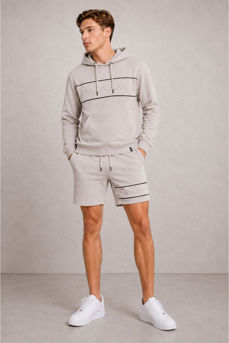MENS TS SHINE PIPPING STRIPE SHORT