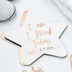 Rose Gold Foiled Milestone Cards - Twinkle Twinkle- 5 Inner Pack