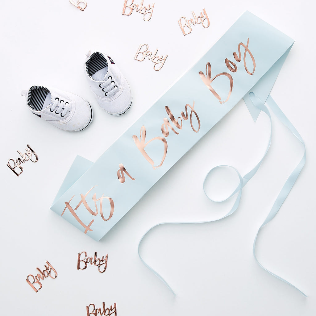 It's a Baby Boy Baby Shower Sash- 5 Inner Pack