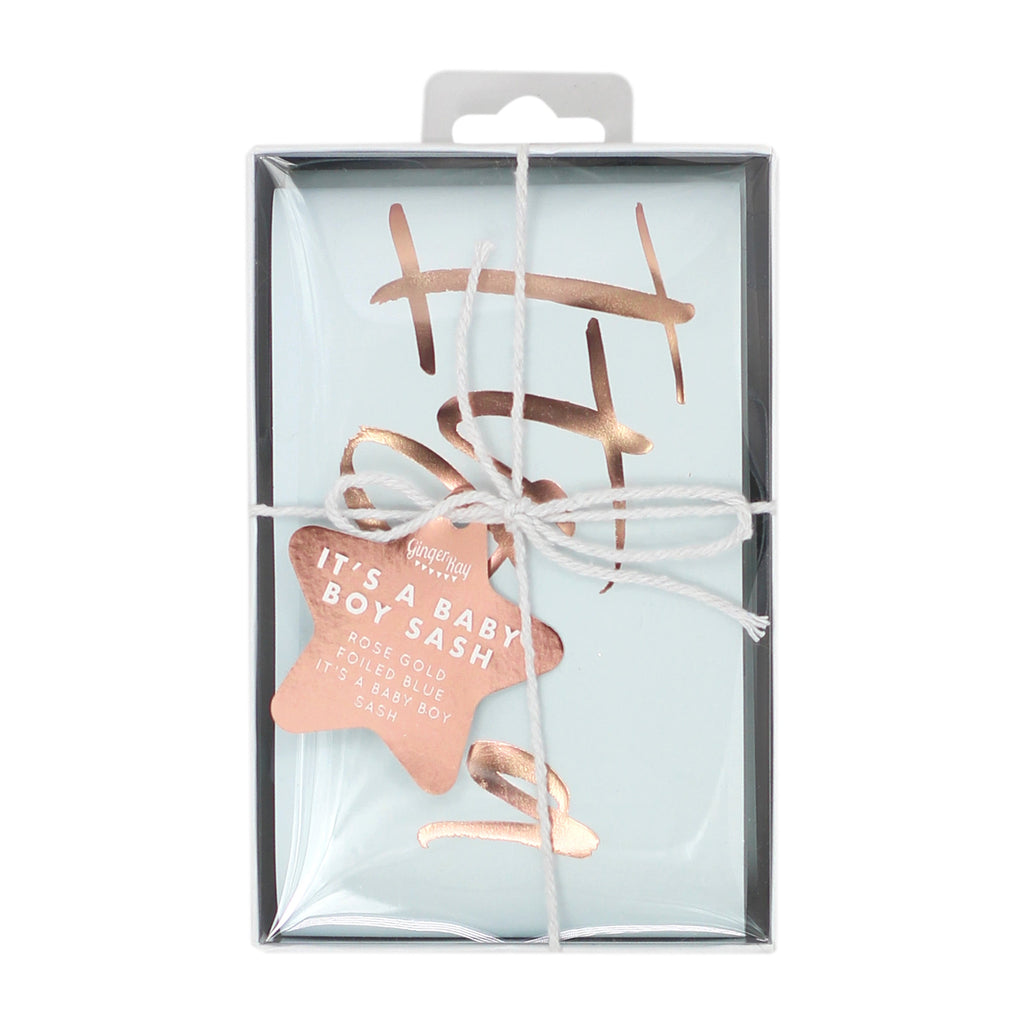 It's a Baby Boy Baby Shower Sash- 5 Inner Pack