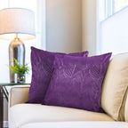 Twilight Amethyst Velvet Cushion Covers (Pair)