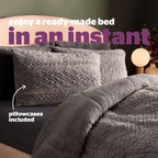 Silentnight Teddy Fleece Coverless 10.5 Tog Duvet set