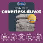Silentnight Teddy Fleece Coverless 10.5 Tog Duvet set