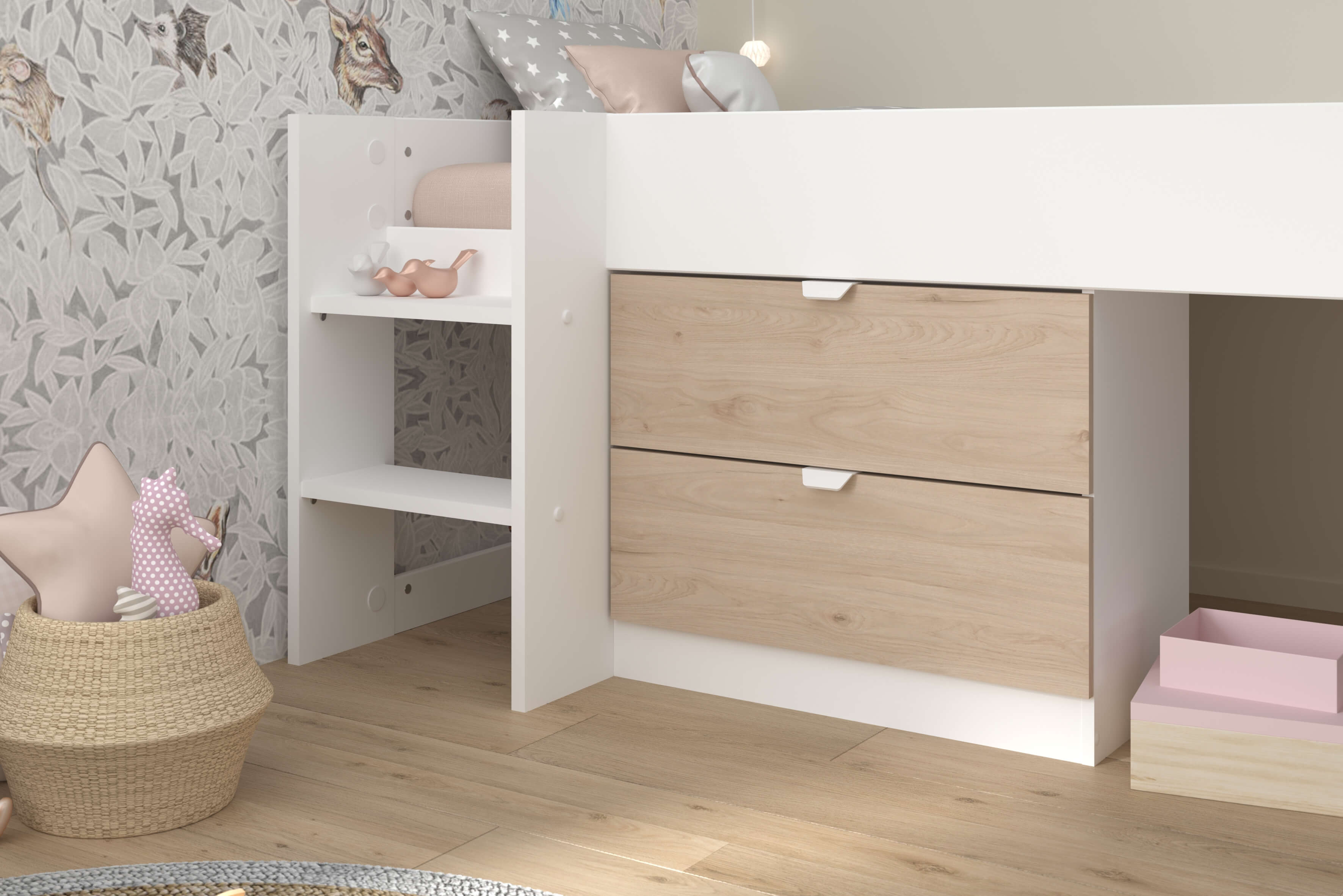 Tobo Mid Sleeper Cabin Bed with Slide