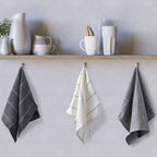 Utopia Grey 3 Pack Kitchen Tea Towel Set