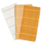 Utopia Ochre Yellow 3 Pack Kitchen Tea Towel Set