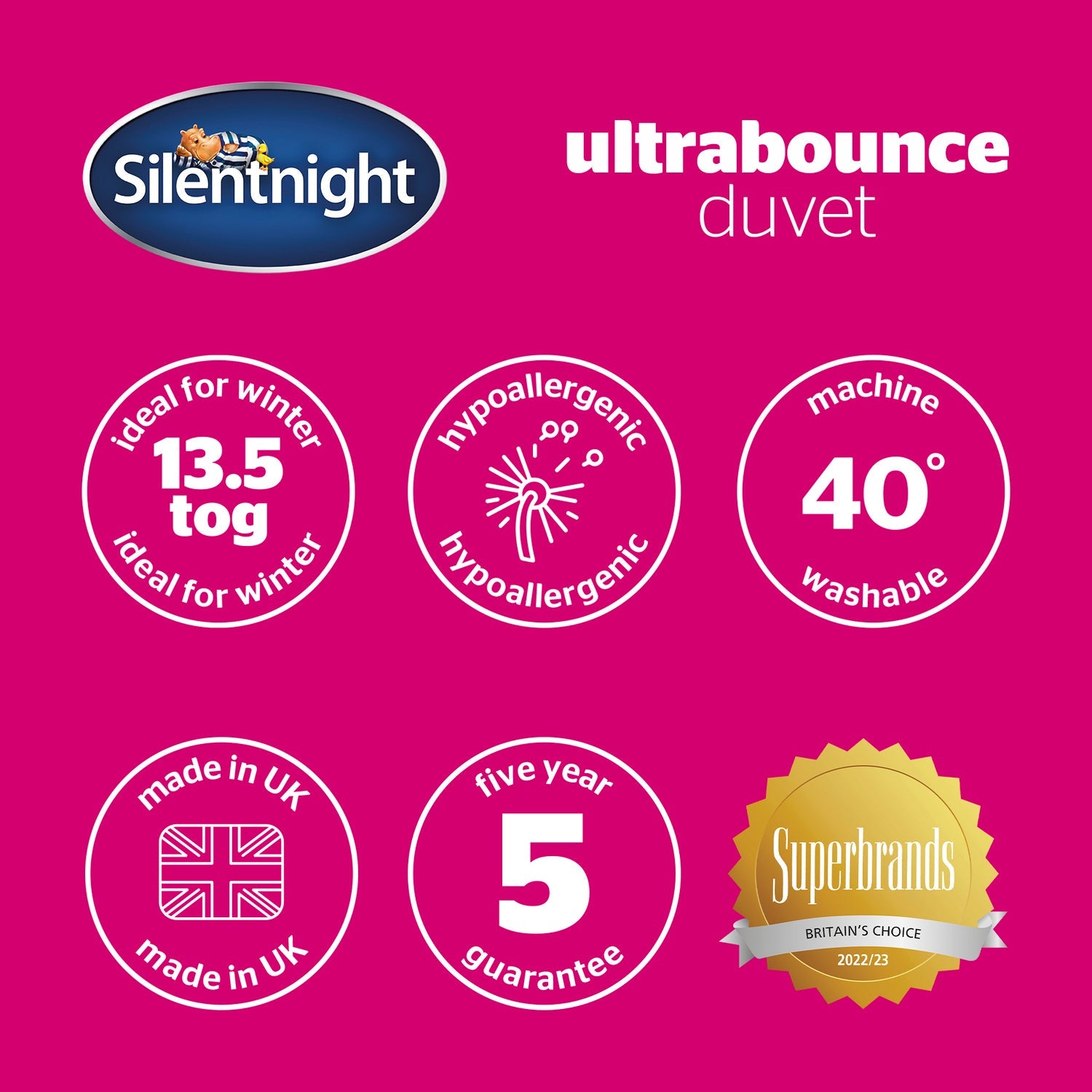 Silentnight Ultrabounce 13.5 Tog Duvet