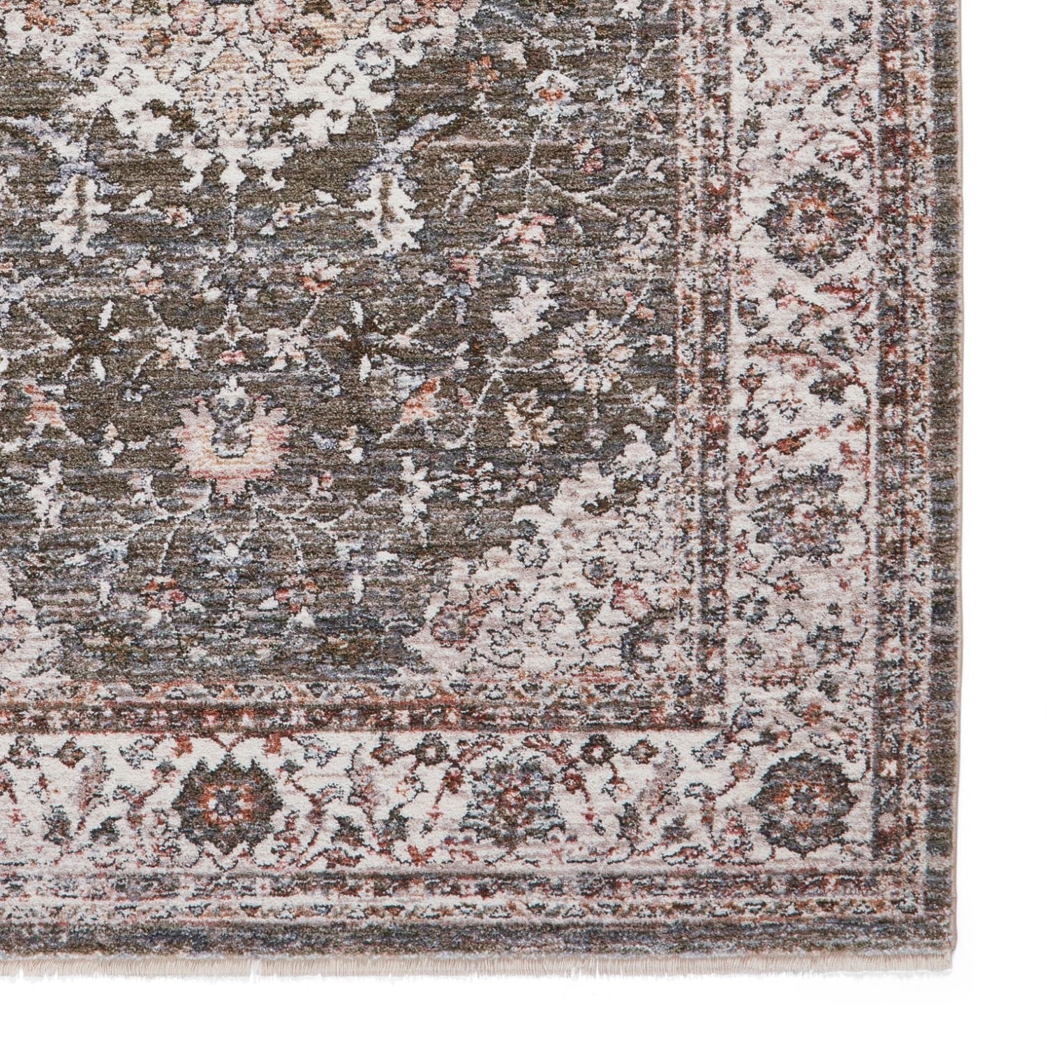 Vintage 35013 Green Traditional Rug
