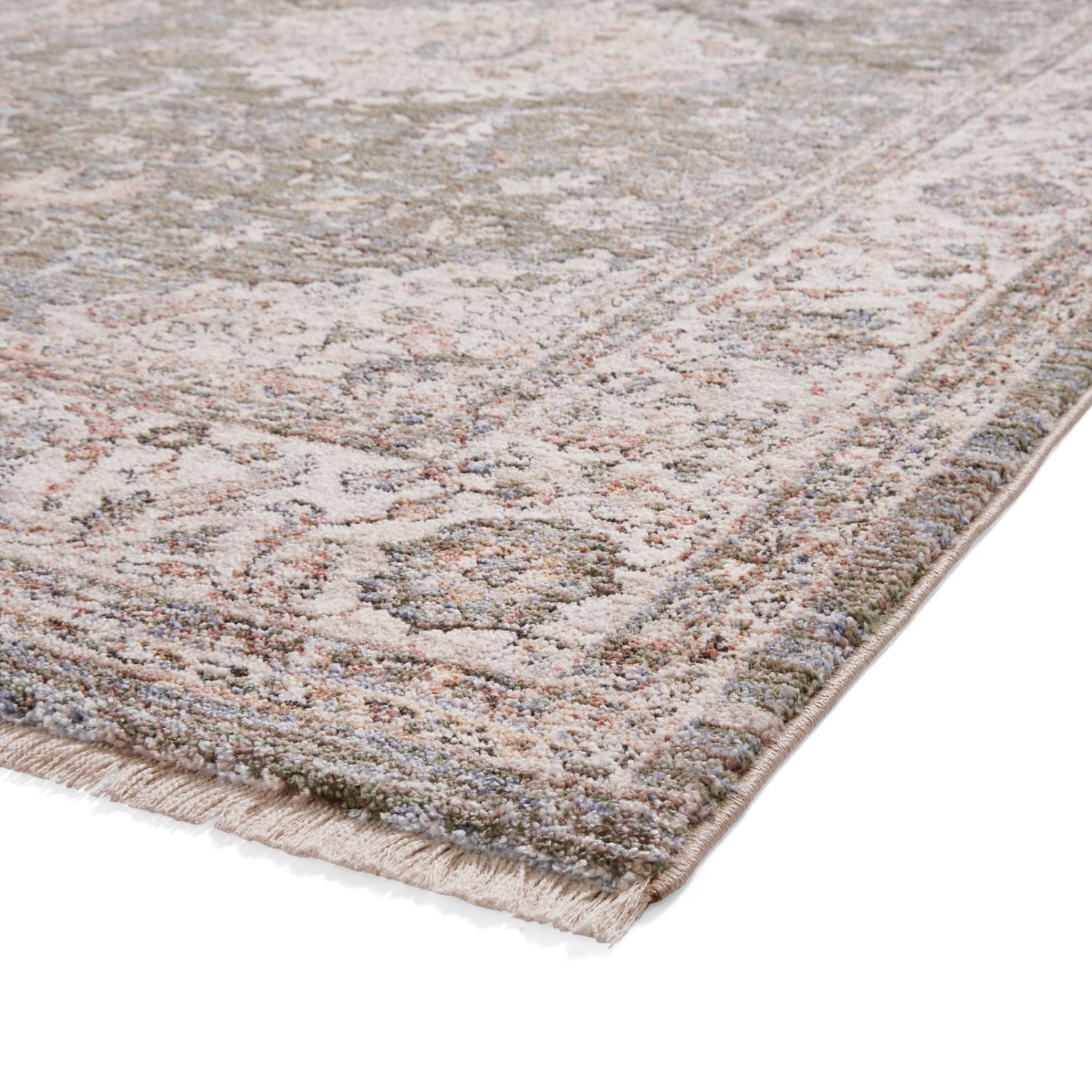 Vintage 35013 Green Traditional Rug