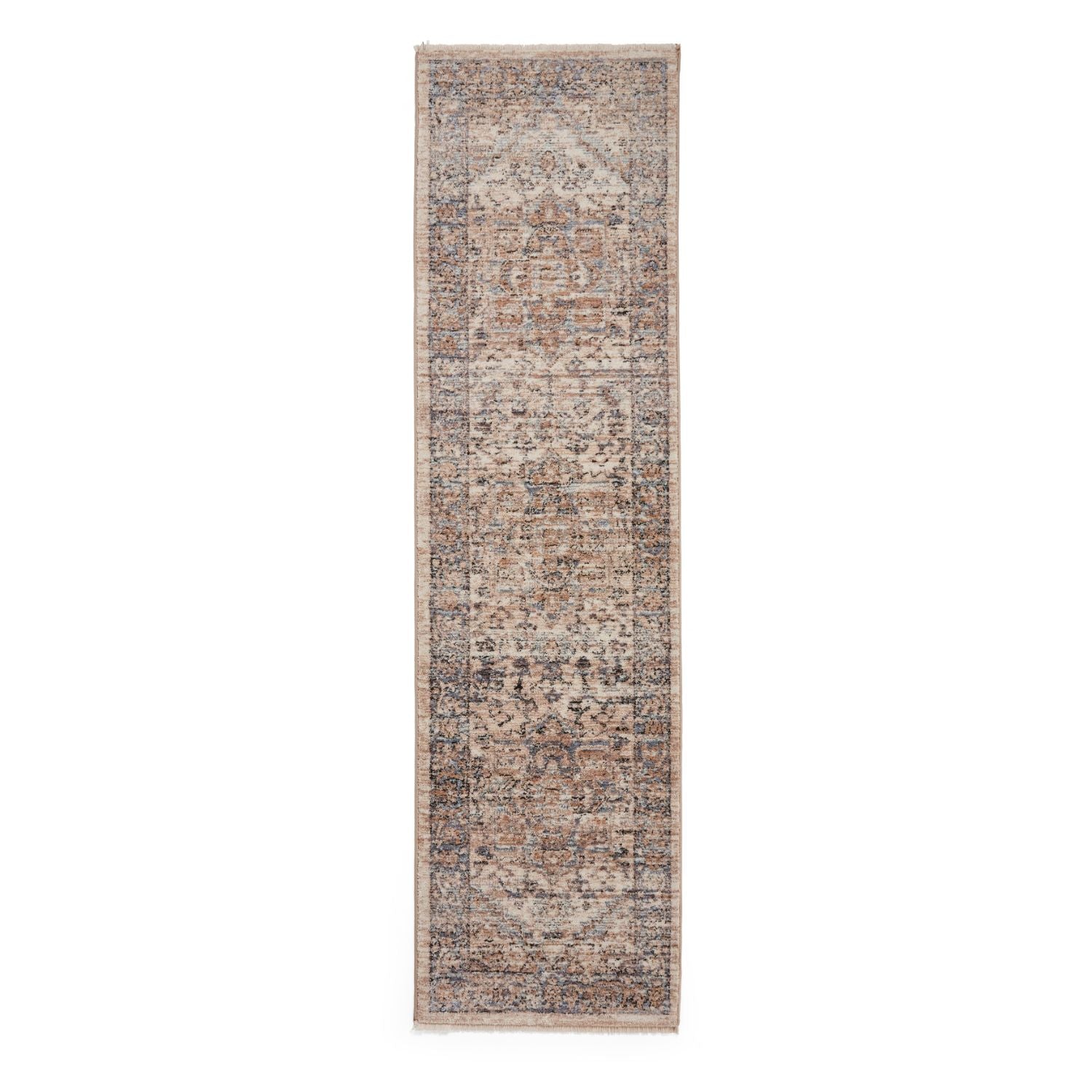 Vintage 35018 Blue Traditional Runner Rug