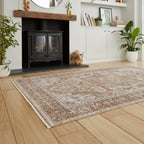 Vintage 35018 Terracotta Traditional Rug
