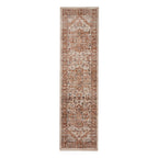 Vintage 35018 Terracotta Traditional Runner Rug