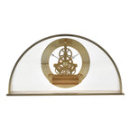 Gold Arch Skeleton Mantel Clock