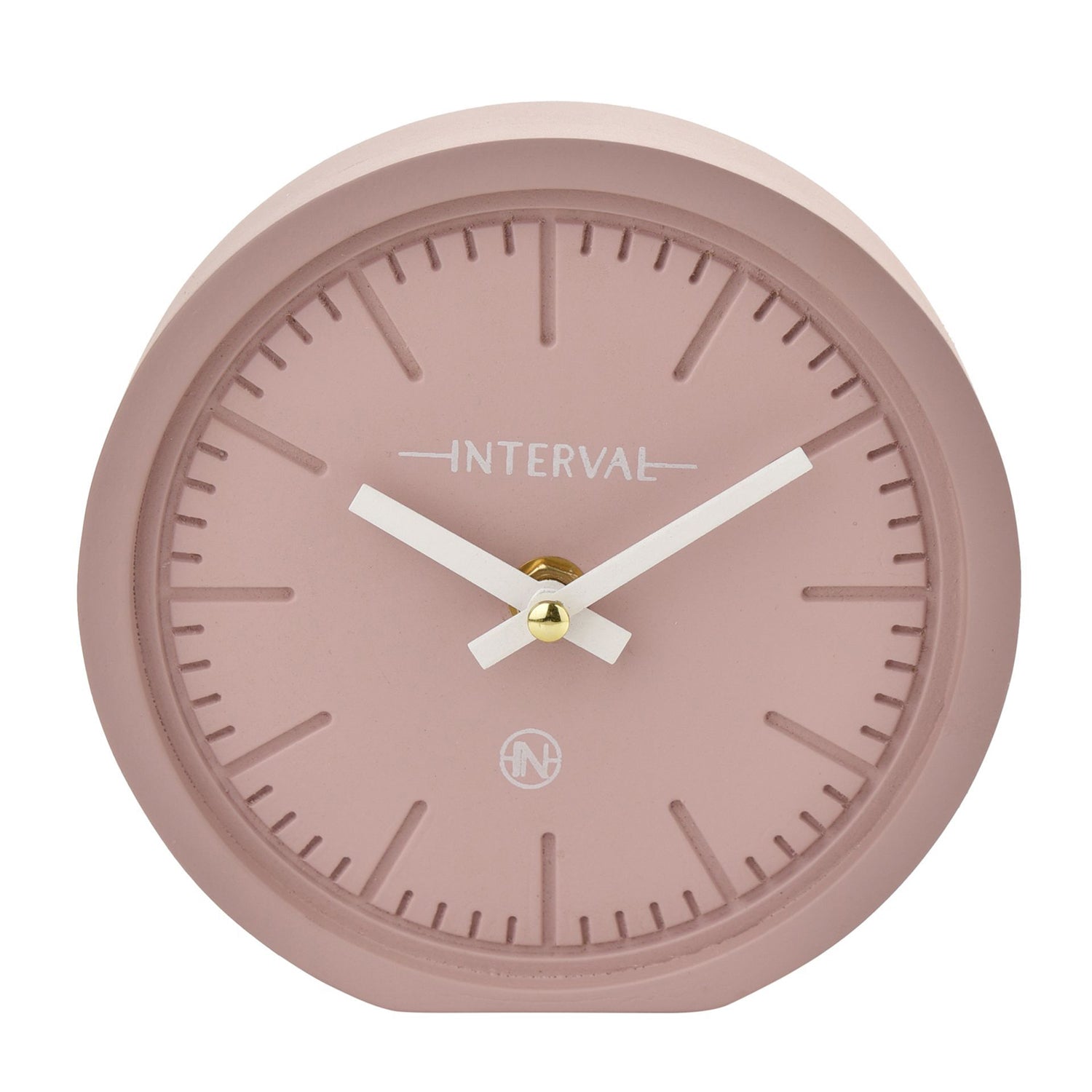 Interval Minimalist Pink Desk Clock
