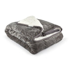 Sherpa Fleece Grey Weighted Blanket