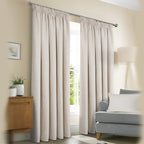 Washington Natural Thermal Pencil Pleat Curtains
