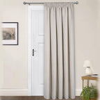 Washington Natural Thermal Pencil Pleat Door Curtain