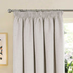 Washington Natural Thermal Pencil Pleat Door Curtain